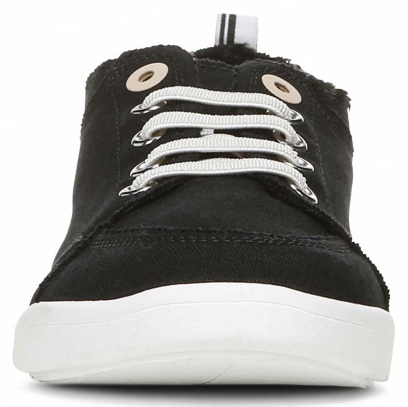 VIONIC Women Beach Pismo Casual Sneaker: Canvas, Black Canvas (NEW)