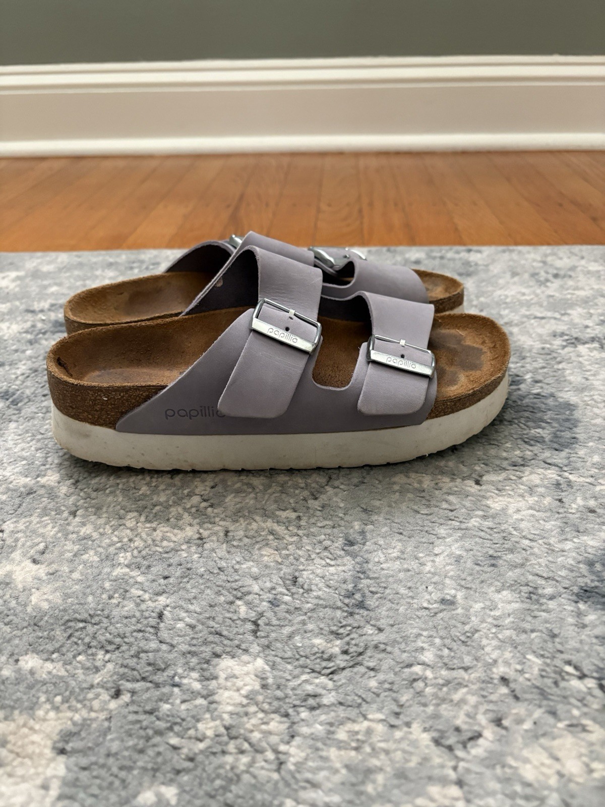 Papillio by Birkenstock Arizona Flex Platform Sandals, Women’s 39 in Purple Fog