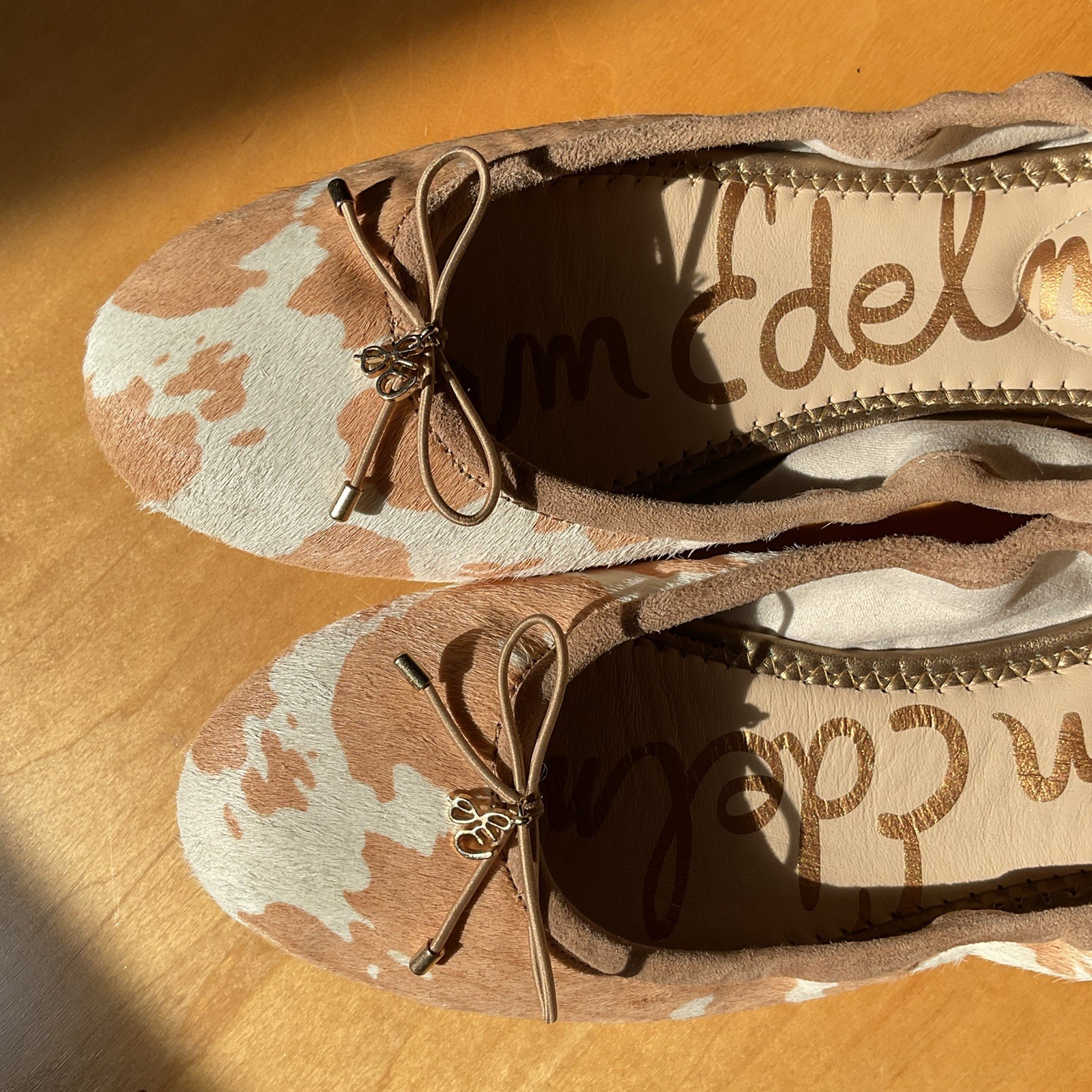 Sam Edelman Felicia Printed Calf Hair Ballet Flats Size 9M