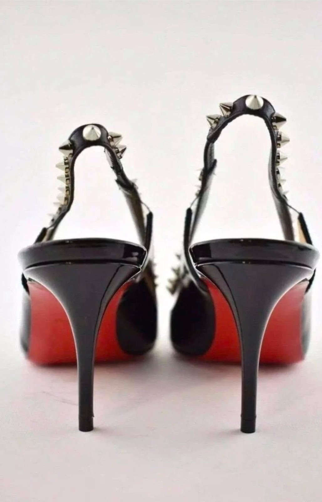Christian Louboutin Brigandine Spike Pointed Toe Patent Leather 42 Size 10