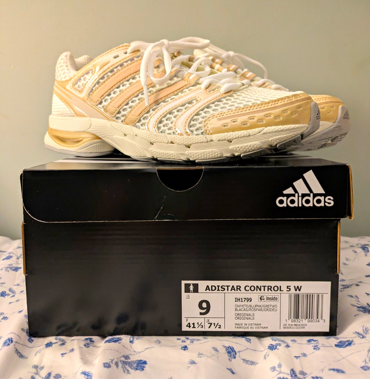 adidas Adistar Control 5 Off White/Pink/Grey IH1799 NEW UNUSED