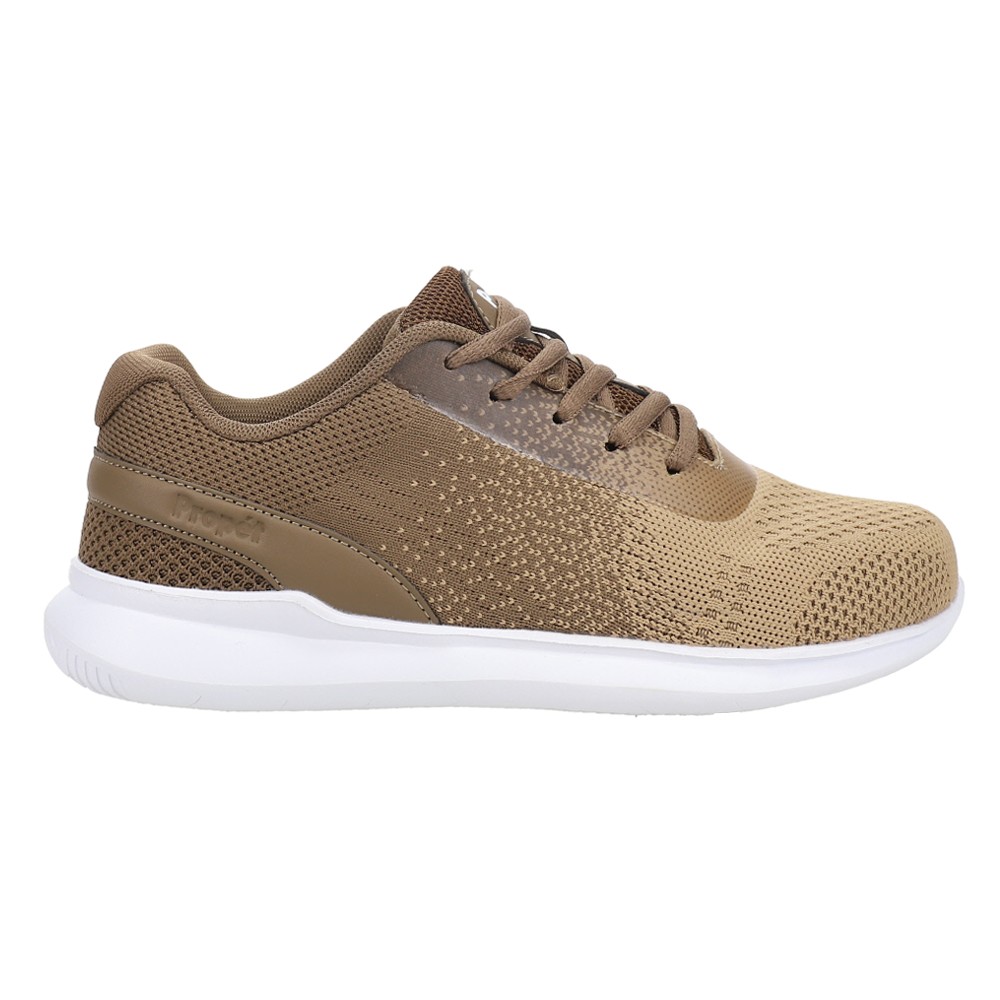 Propet Travelbound Duo Lace Up Womens Brown Sneakers Casual Shoes WAA262MTAN