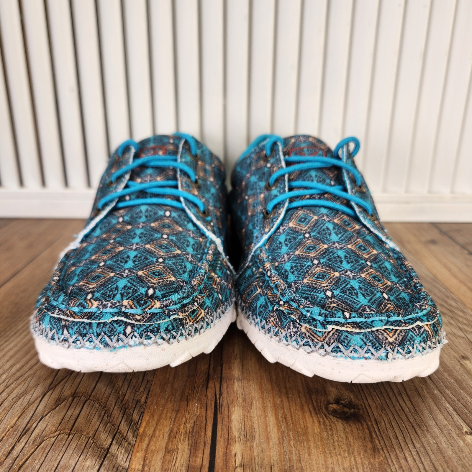 Twisted X Zero-X Casual Shoes Womens Sz 9 M Blue Mosaic Eco Friendly Low WZX0002