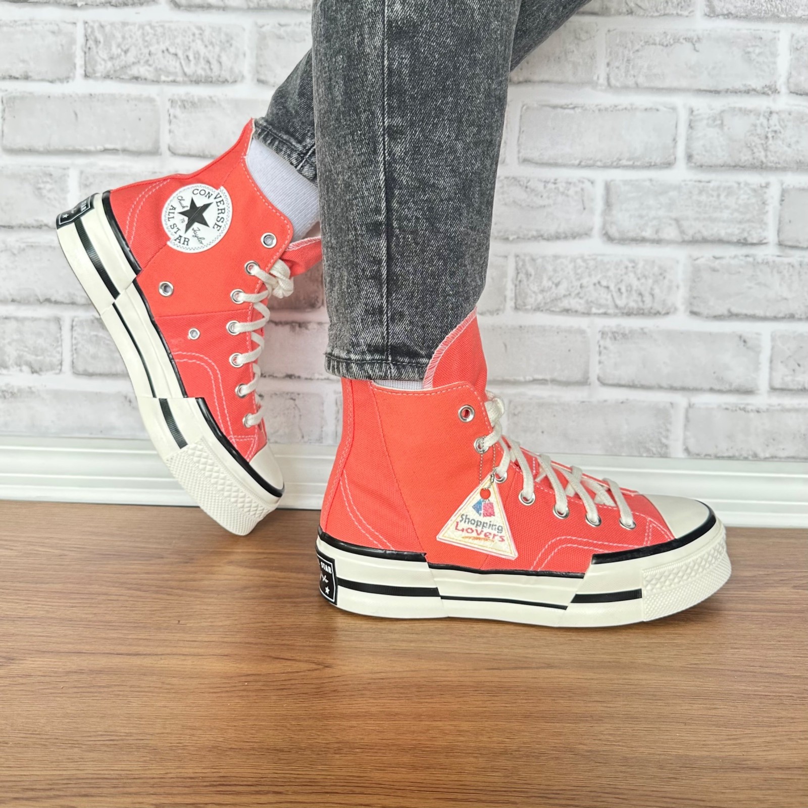❤️Converse Chuck 70 Plus Hi Top Platform Sz 9 Women Shoes Orange Sneaker A06432C