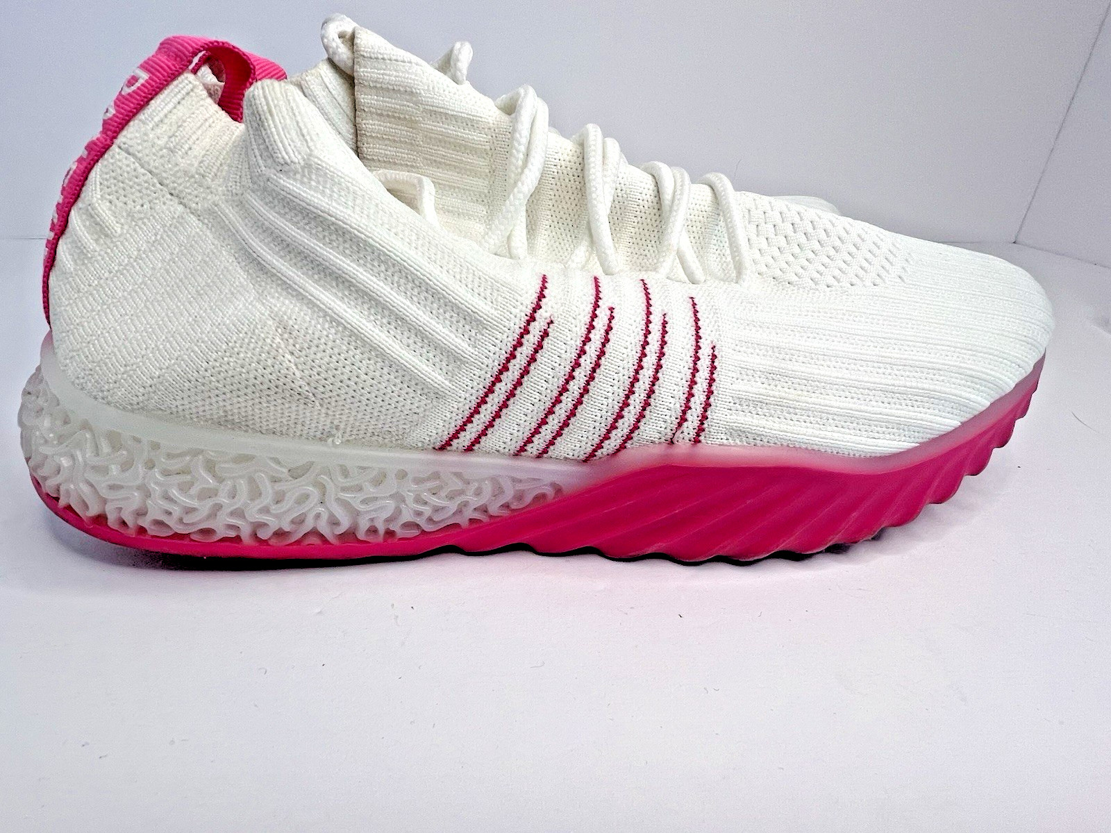 Danskin Positive Sneakers Light Knit Shoes White/Hot Pink Vegan Womens Size 9