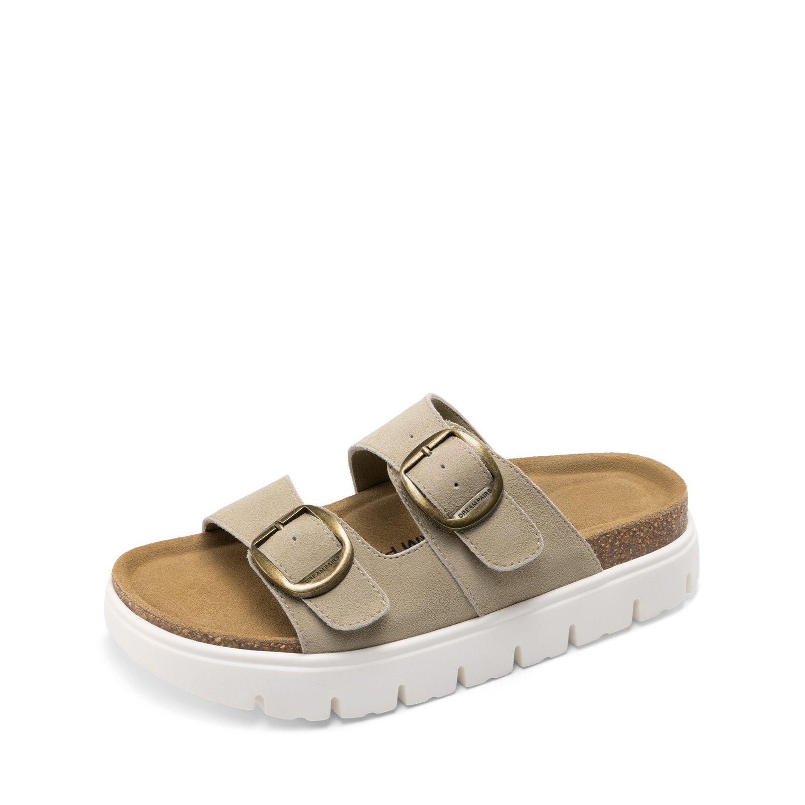 Women’s Platform Wedge Sandals Chunky Heel Slip-on Comfort Slide Sandals
