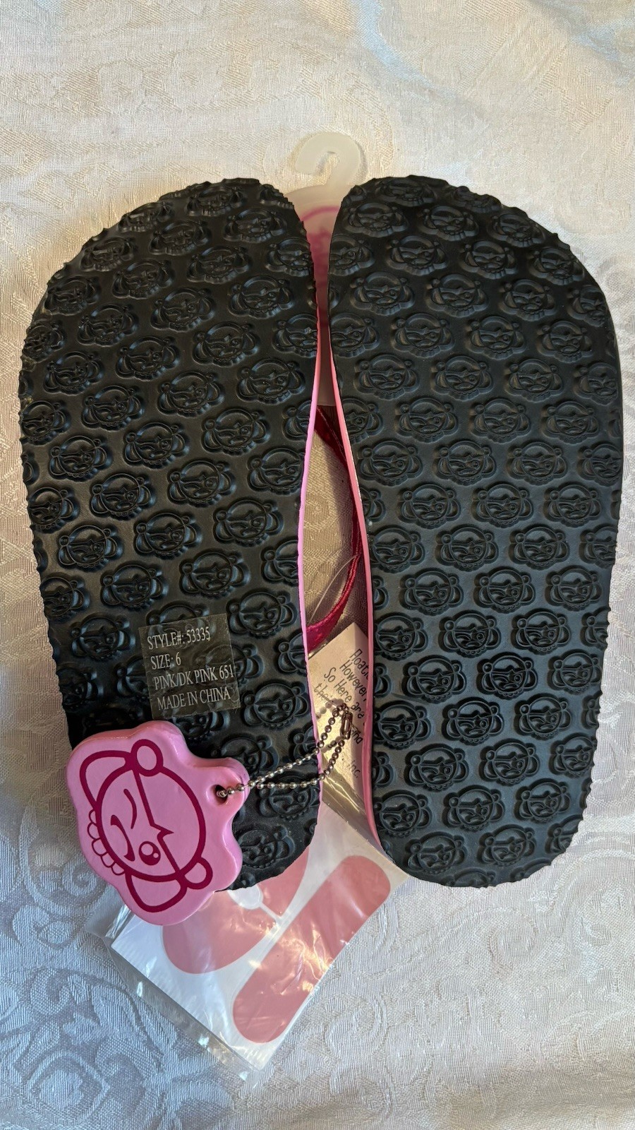 NOS Sugar Shoes Flip Flap Sandals Y2K Flip Flops 6 Womens Pink NWT Floatie