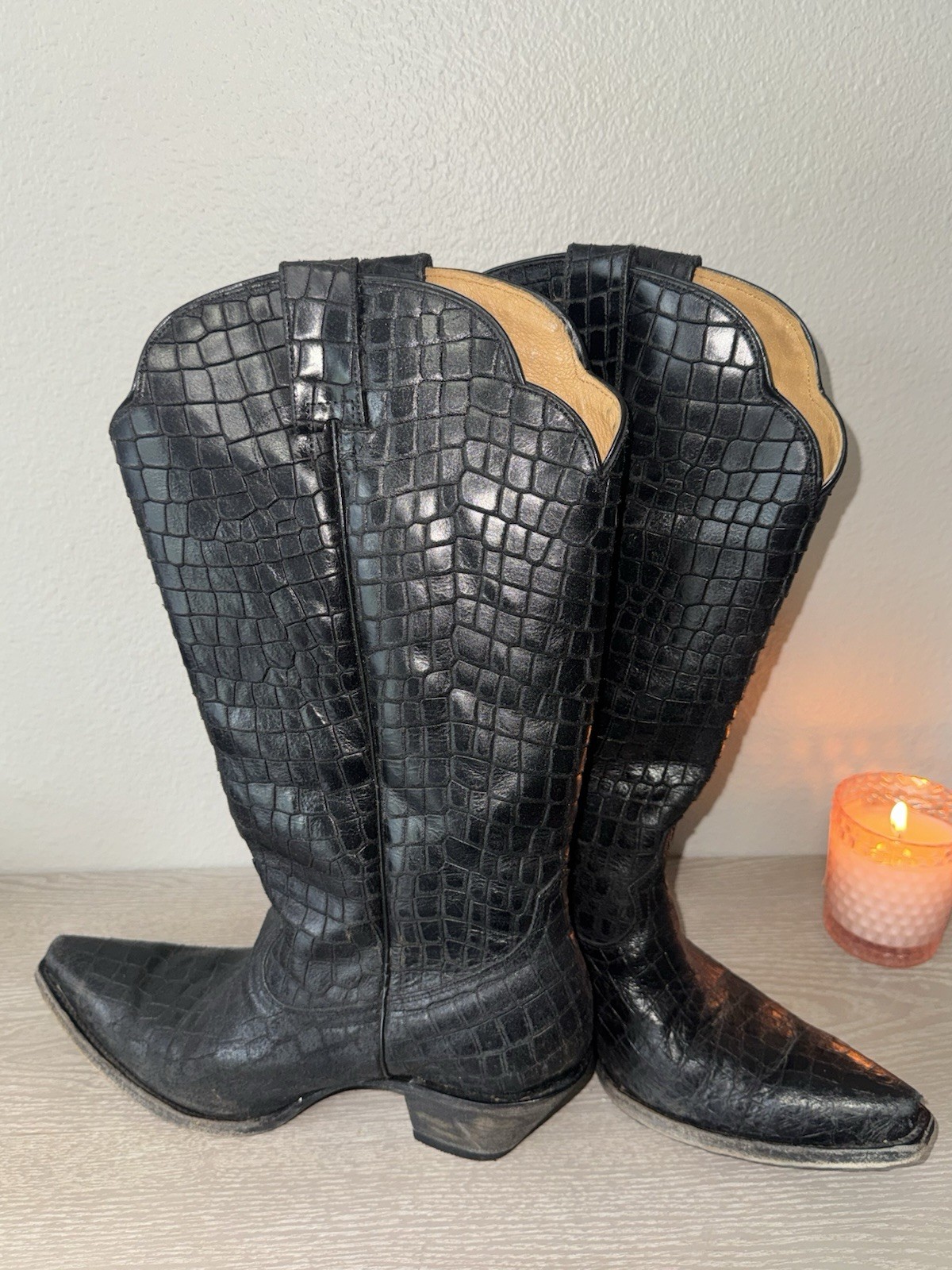 IDYLLWIND WOMEN’S STRUT WESTERN BLACK BOOTS Amanda Lambert￼- SNIP TOE Sz 10B