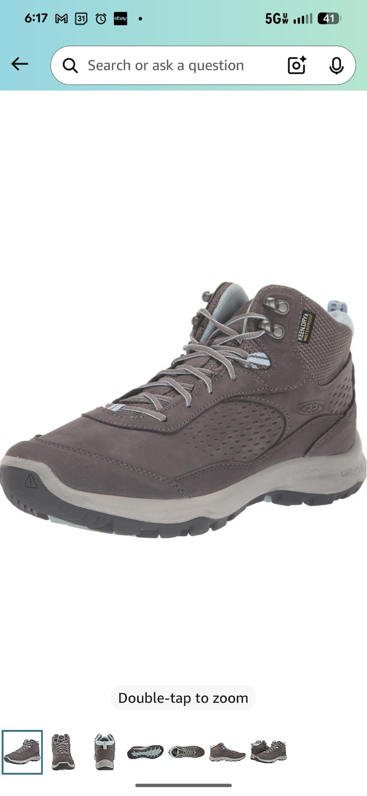 KEEN Women’s Terradora Explorer Mid Height Waterproof Hiking Boots Size 5