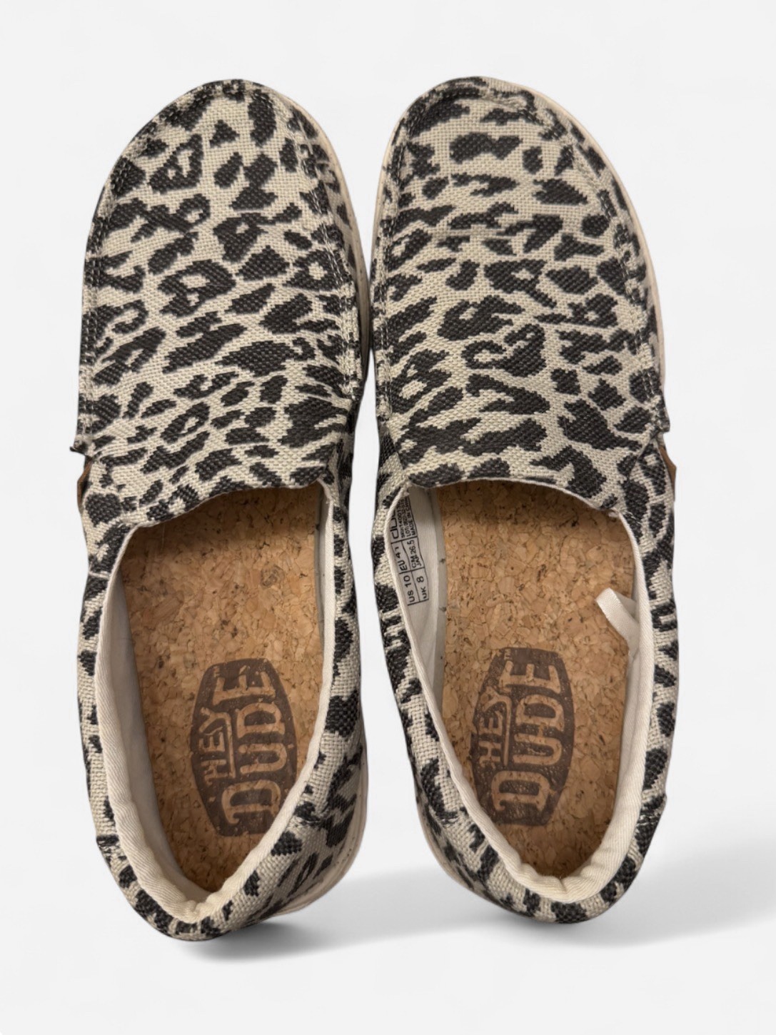Hey Dude Wendy Cheetah Print Slip On Shoes Women’s US 10 EU 41 Lightweight