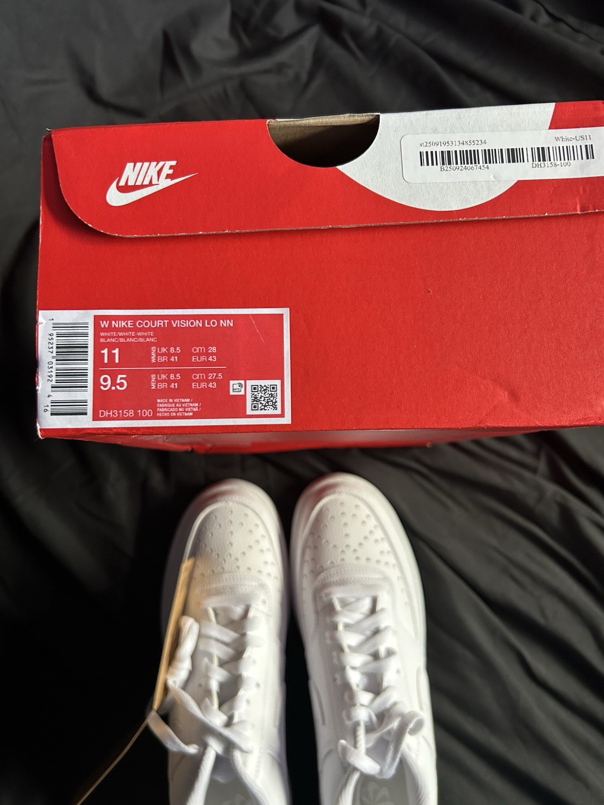 Nike Court Vision Next Nature Low Triple White Women’s Leather DH3158-100