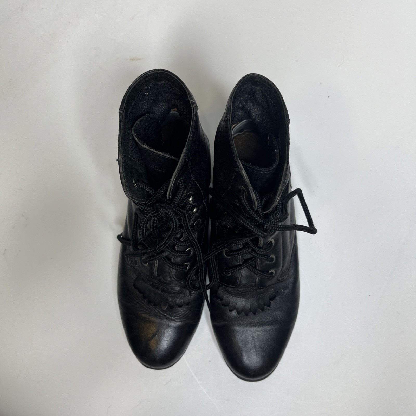 Ariat A1 Competitor Boots Women’s 7 Black Leather ATS Kiltie Riding