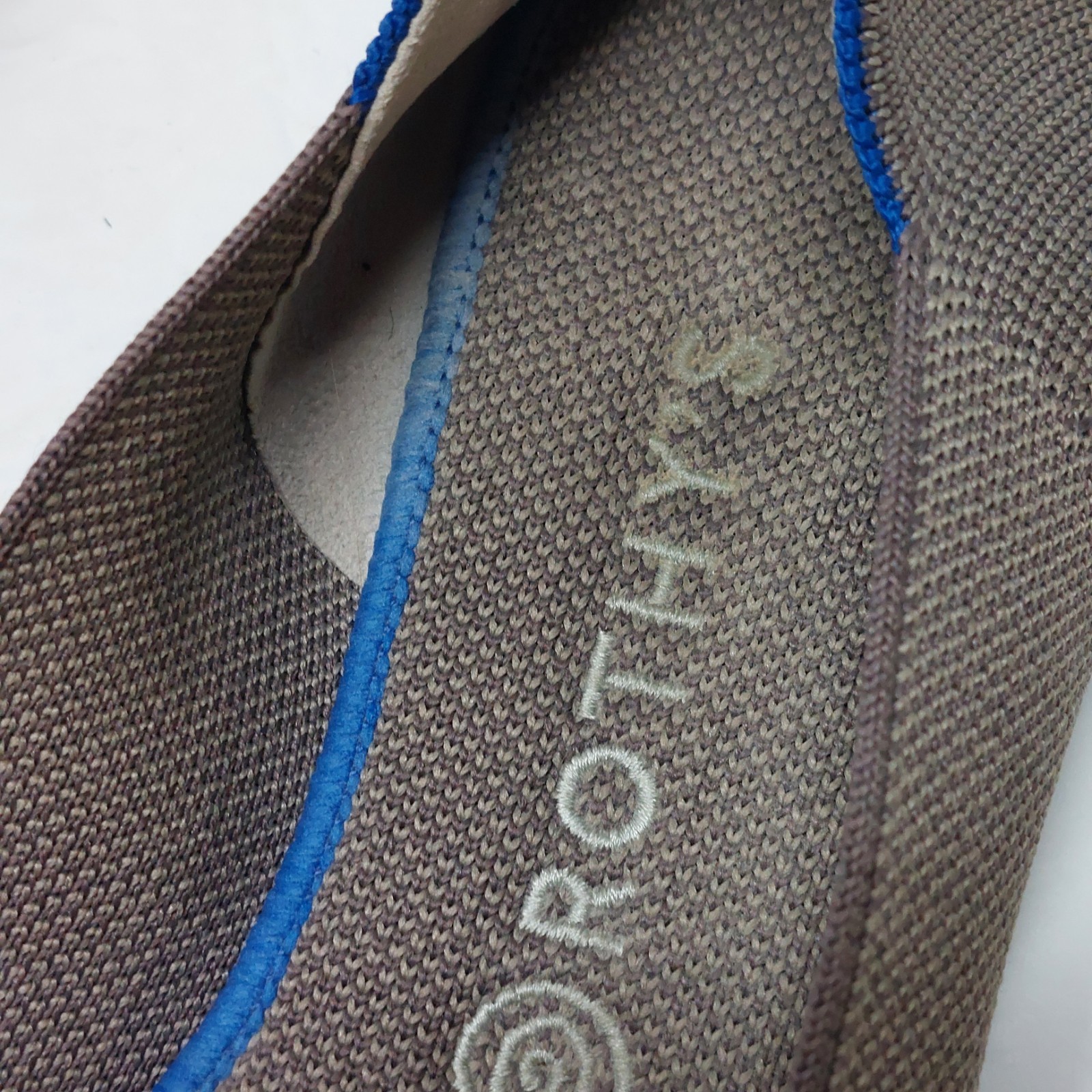 Rothy’s The Loafer Mocha Taupe Knit Fabric Slip On Casual Flats Womens Size 11
