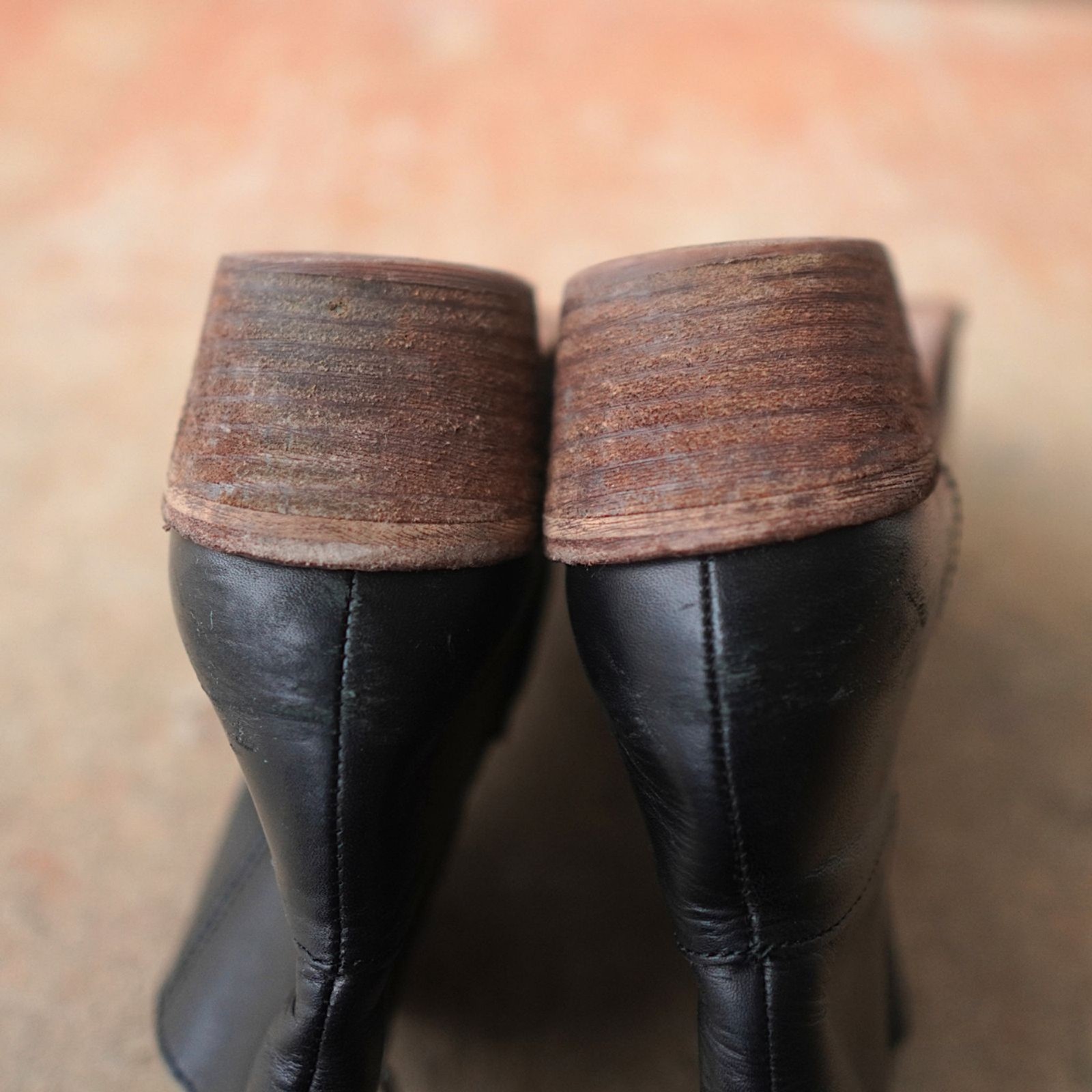 Madewell Charley Black Leather Ankle Boots 8 UK 6 EU 38.5 Pointed Western Bootie
