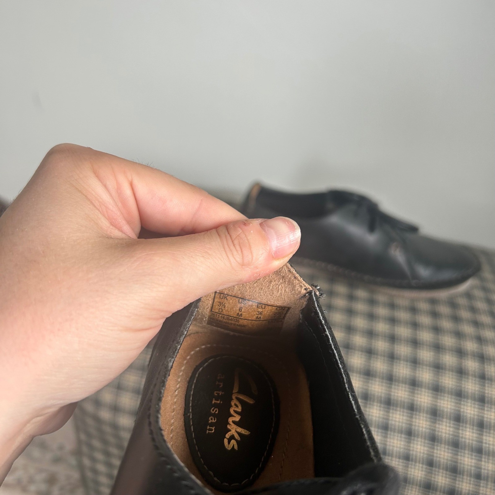 Clarks Artisan Janey Mae Leather Lace Up Oxford Shoes Size 6 Black