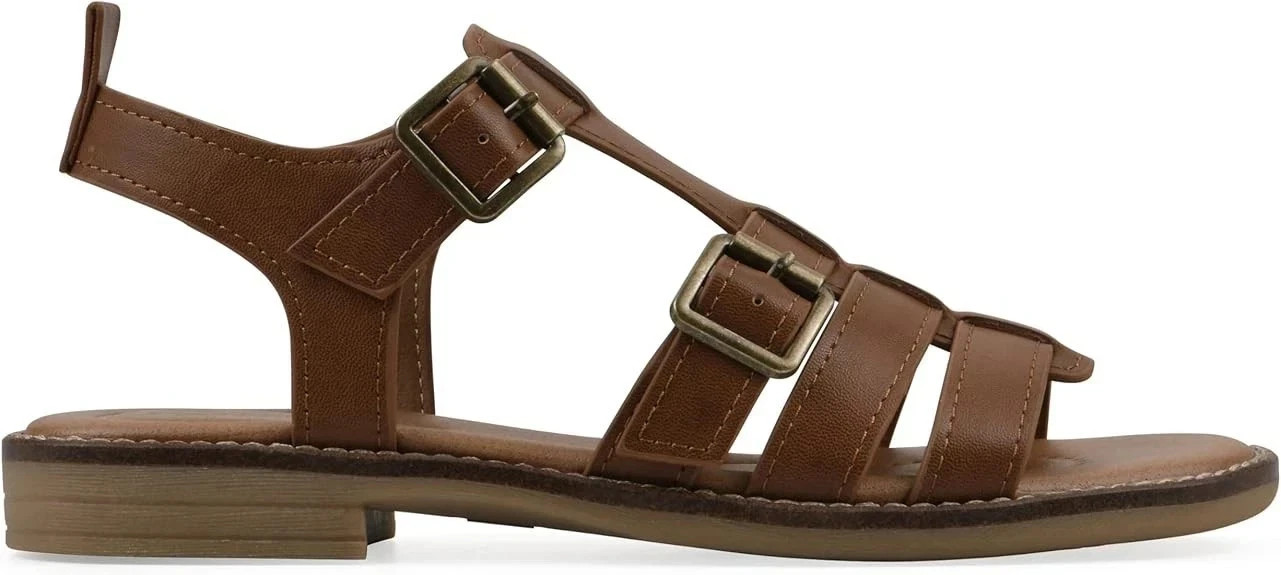 White Mountain Women Mayday Brown Gladiator Sandals Size 8.5M New