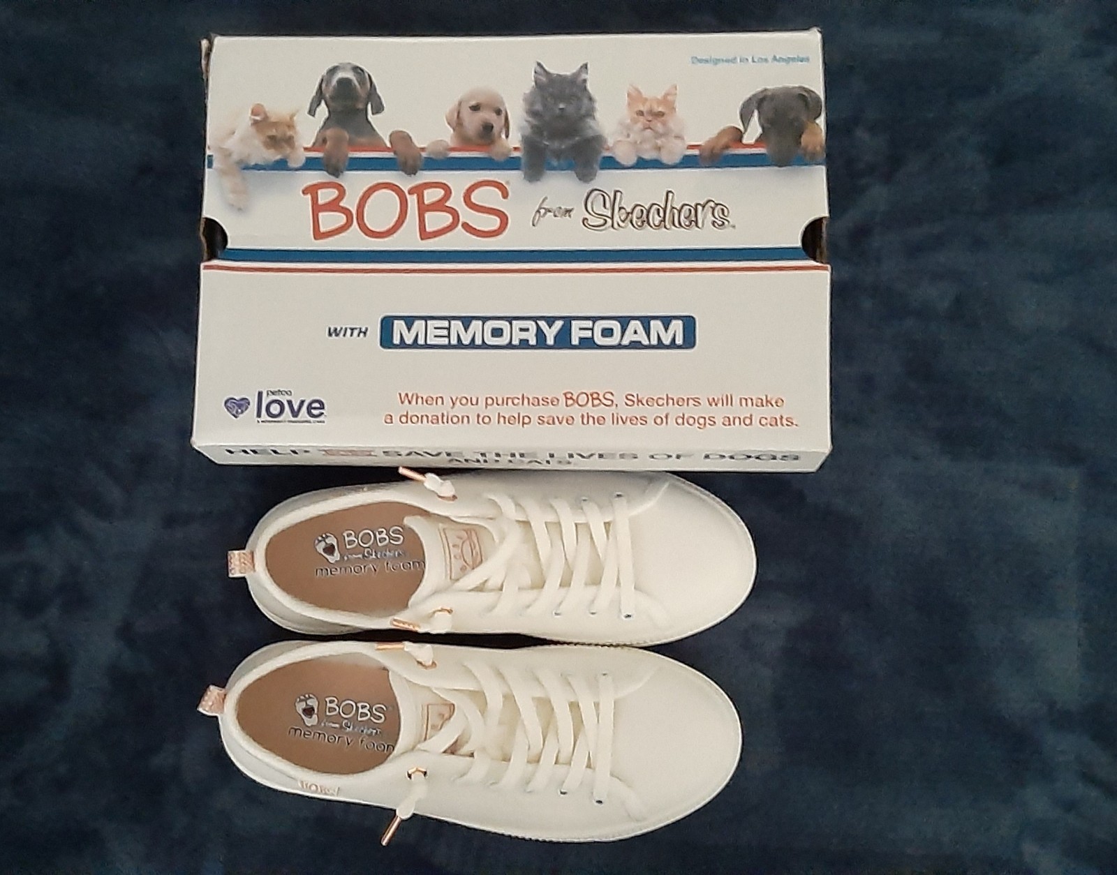 SKECHERS WOMEN’S BOBS COPA WHITE SNEAKERS SIZE 7 NEW WITH BOX!