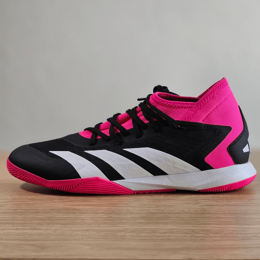 Adidas Predator Accuracy .3 Indoor Soccer Sala Shoes 10 Black Pink White GW7069