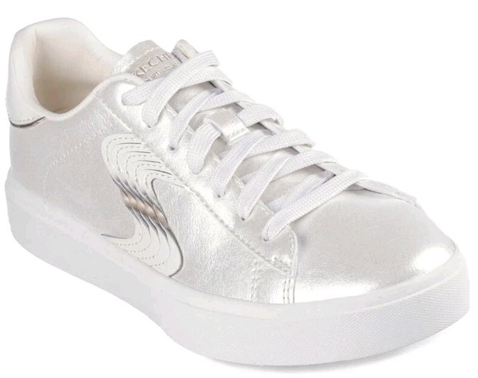 Skechers Eden Lx-Slight Shimmer Court Sneaker Women’s-Off White-See Description