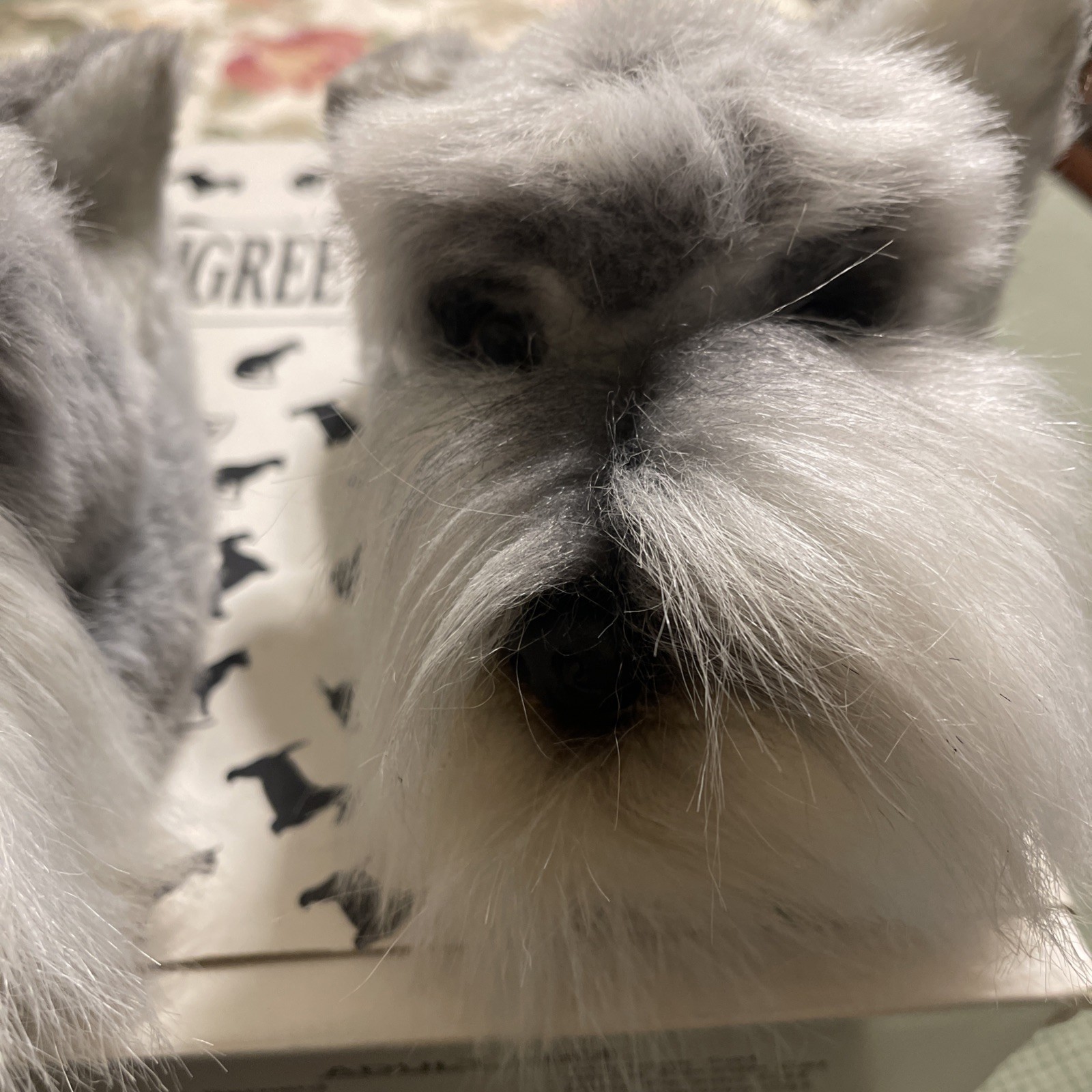 1990 Slipper King L. A. California Pedigree Slippers Schnauzer One Size