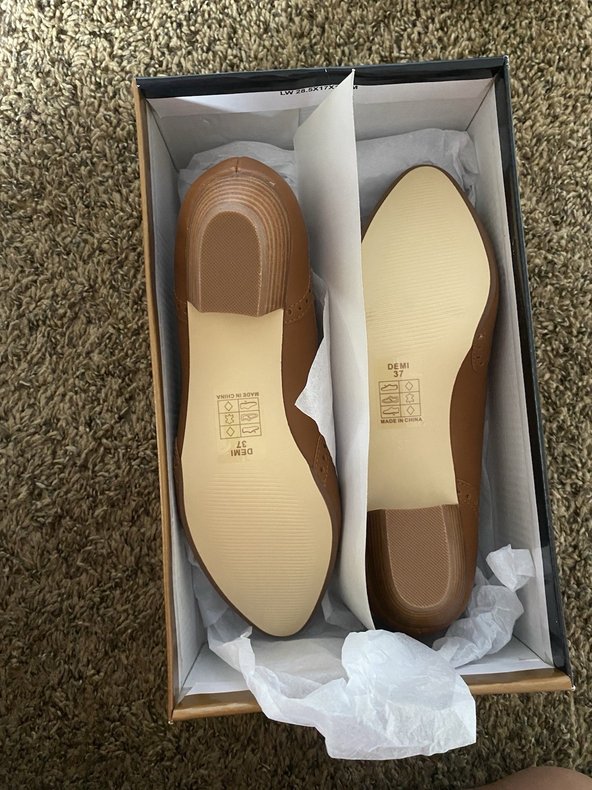 Chelsea Crew US Sz 5 Maytal Oxford Heels Vintage Inspired Mid Heel Pumps, Cognac