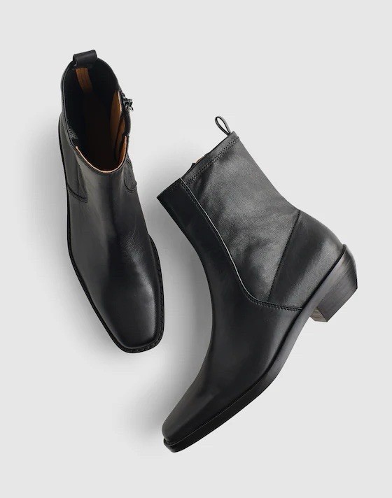 Madewell The Idris Ankle Boot in True Black Size 8 M NWOB $198 NX431