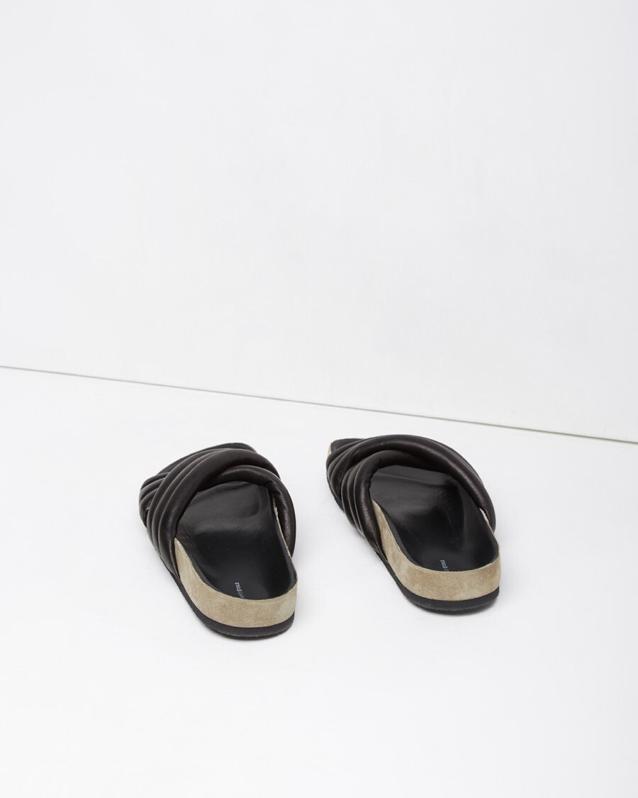 ISABEL MARANT ETOILE Holden Slides Comfortable Leather Japanese Inspired US 38 8