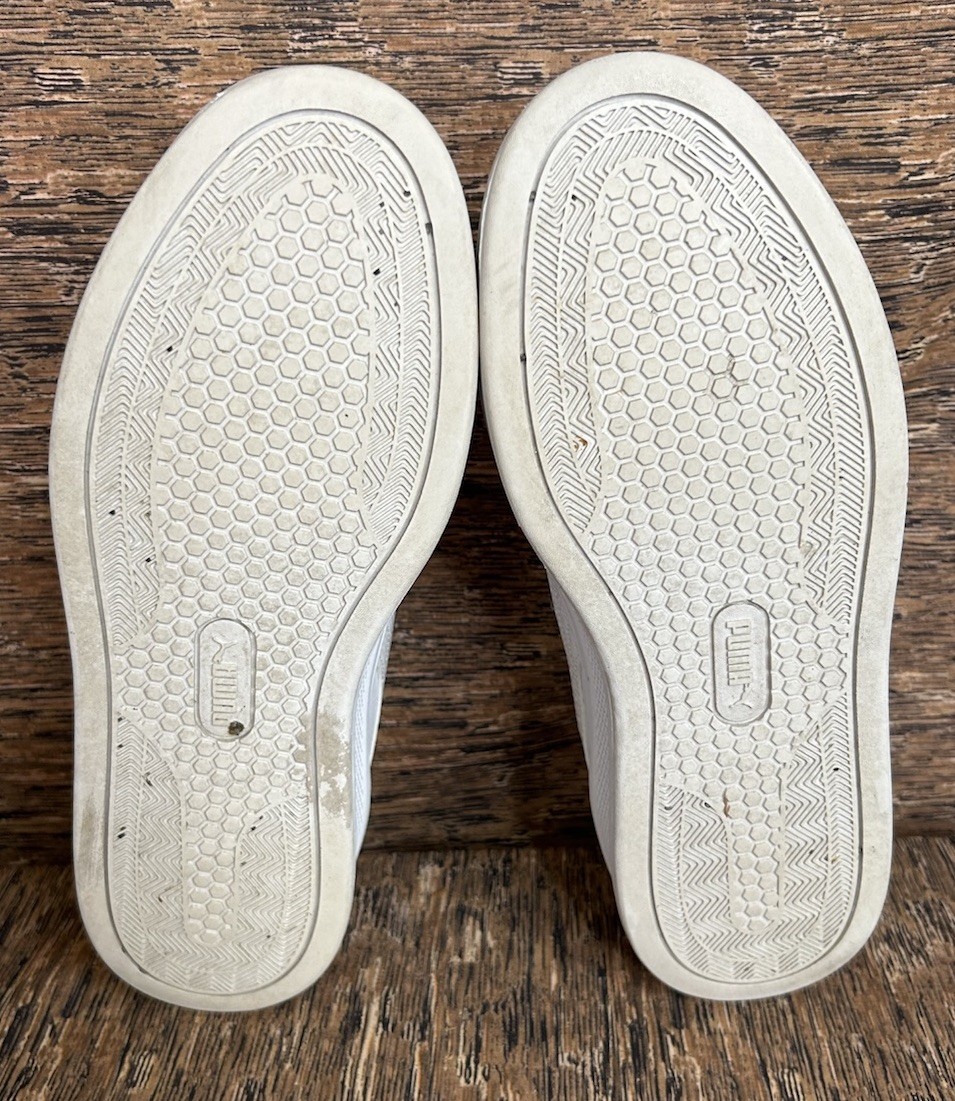 Puma Smash Platform V3 Reptile White Silver Sneakers Shoes Women’s Sz 10