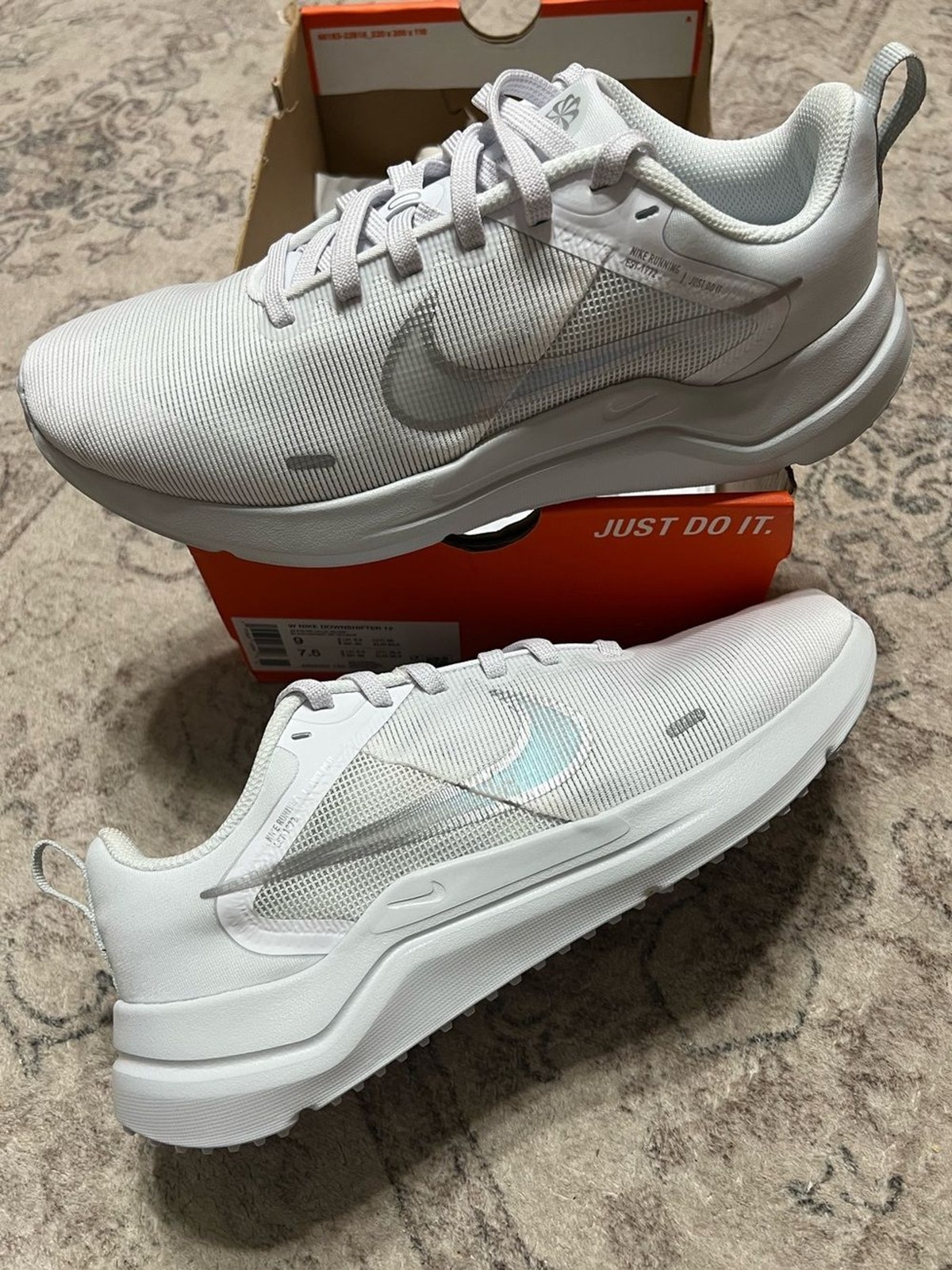 Nike Downshifter 12 Triple White Sneakers