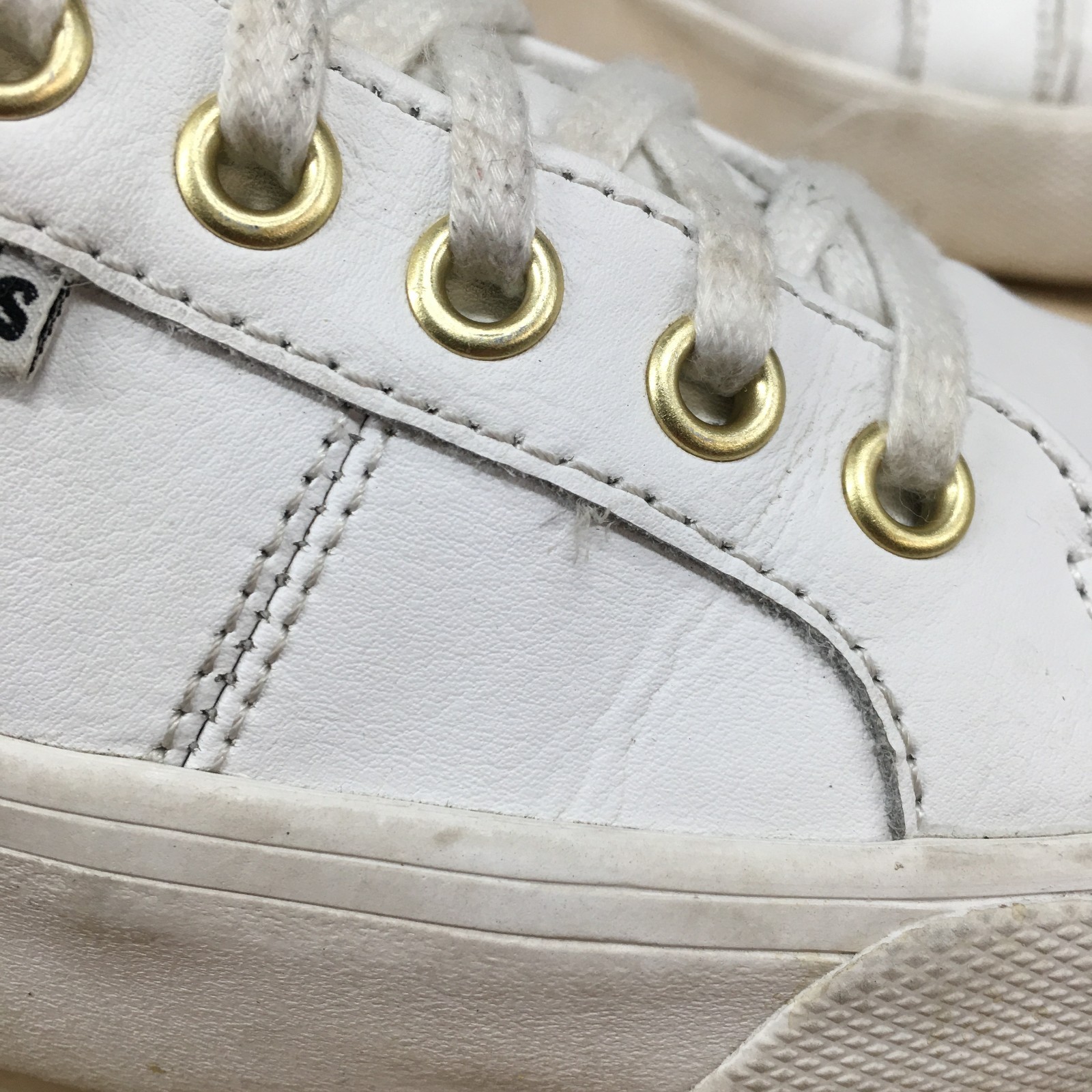 Keds Jump Kick Duo Shoes Womens 7 Sneakers Lace Up WH64960 Casual Leather White