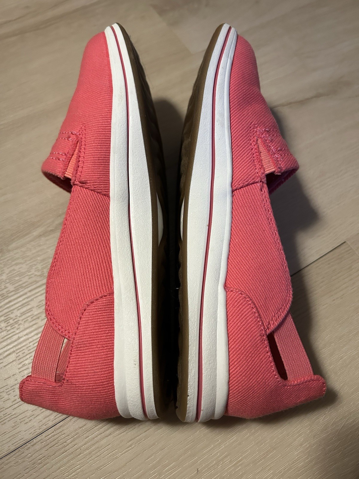 Clarks CloudSteppers Women’s Sz 6.5 Breeze Step Bright Coral Shoes Slip On