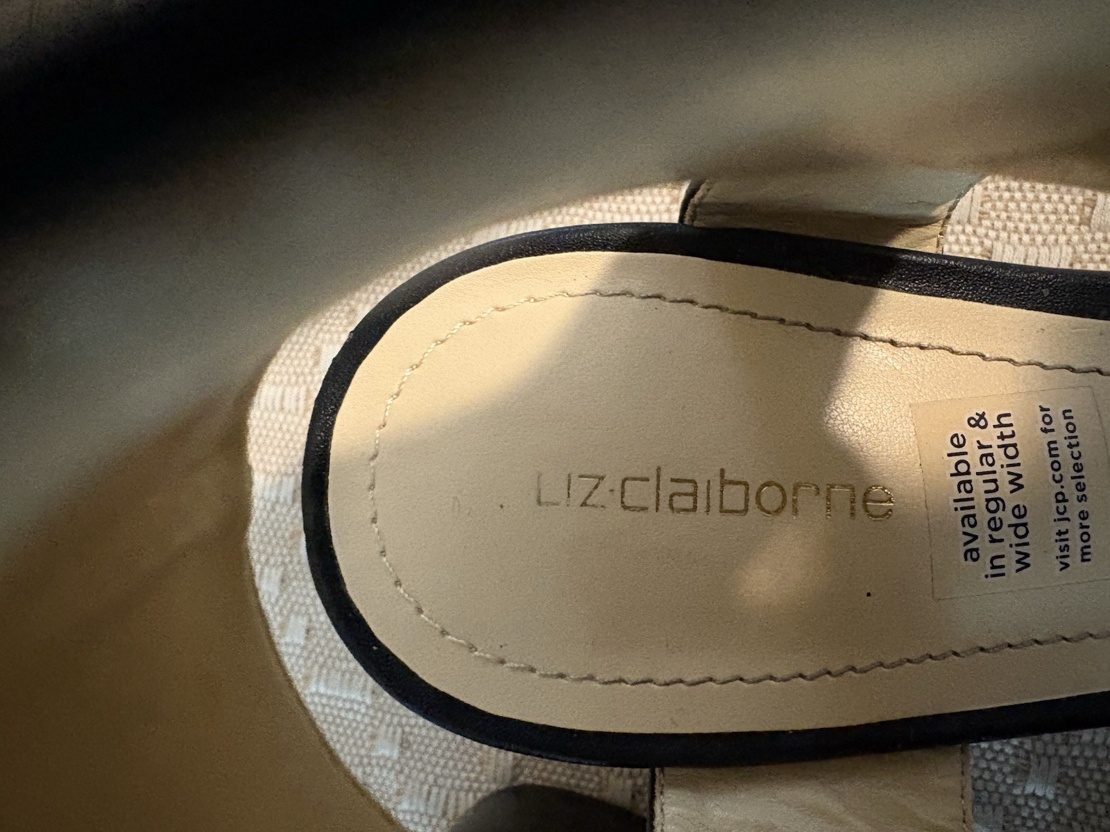 Liz Claiborne Eclipse Black Open Toe Ankle Strap Pump Size 9.5W – O25-2110