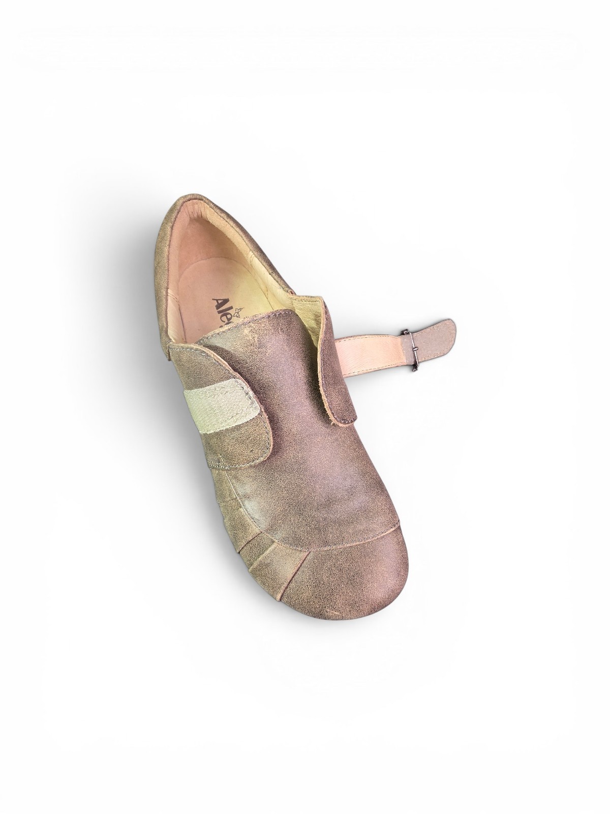 Alegria Khloe Drifted Brown Gray Leather Clogs Professional Comfort Shoes NWOB