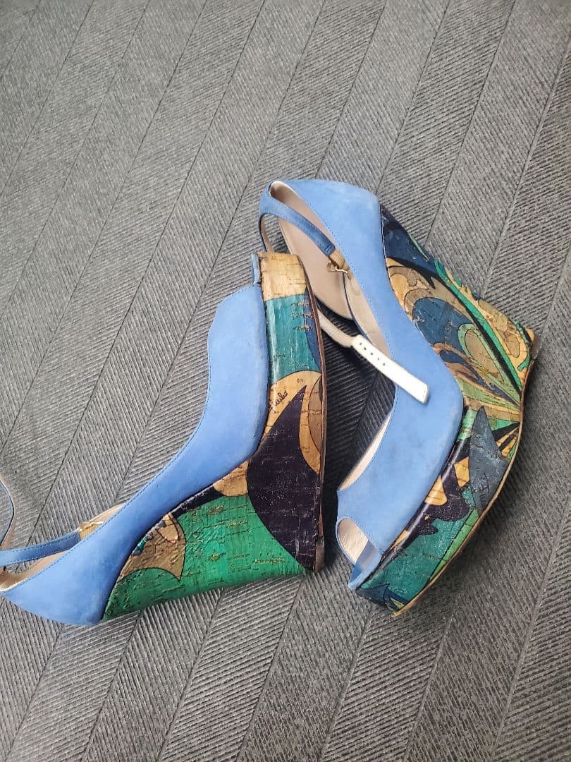 Emilio Pucci platform wedge sandals for women comfortable statement silhouette