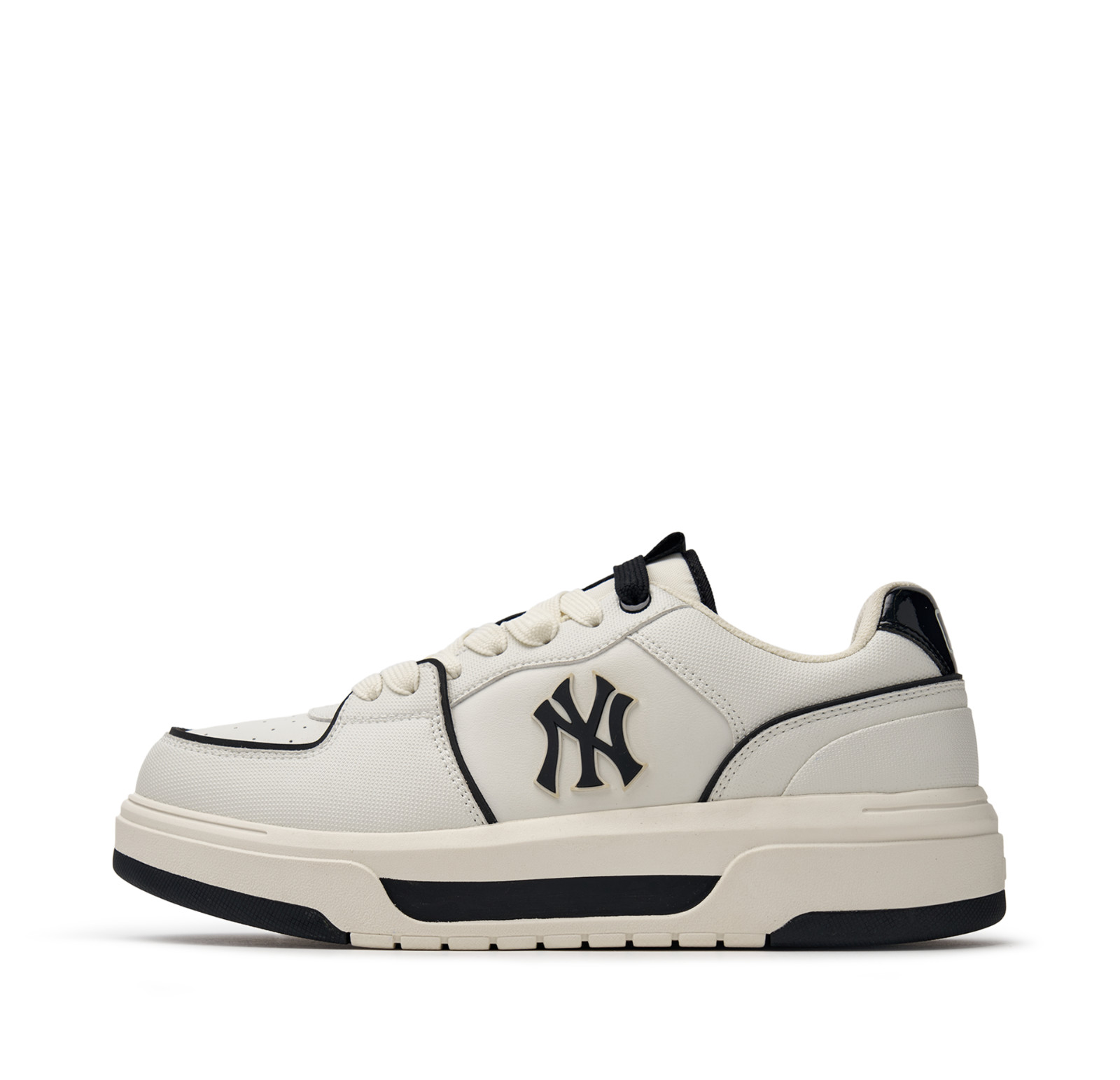 MLB Chunky Liner Basic SL New York Yankees Sneakers NY Logo Shoes White US 5-12