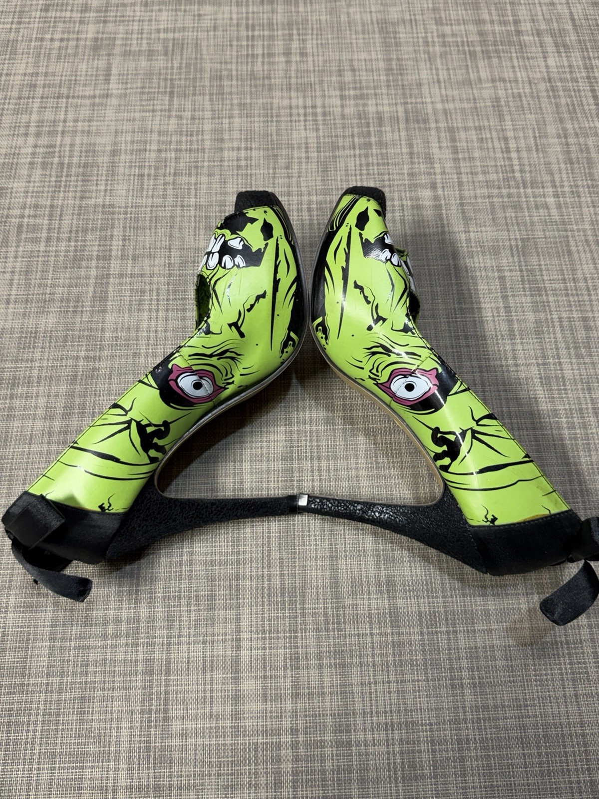 Iron Fist Damen Peep Toe Pump Zombie Green Stomper Platform Women’s US 10 Y2K