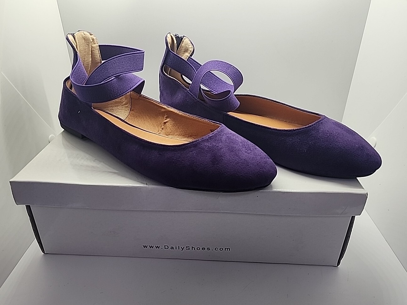 Daily Shoes Womens Classic Ballerina Slip On Flats Walker- US Size 11 M