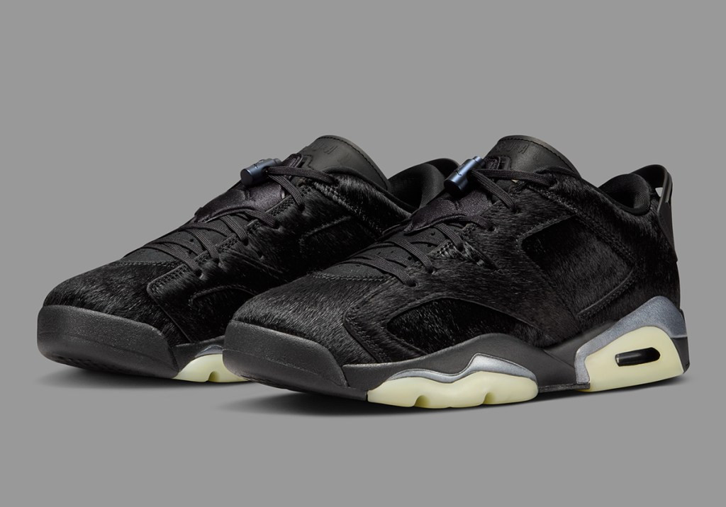 Nike Air Jordan 6 Retro Low Blackout Women’s Black Sports Sneaker IO9786-001