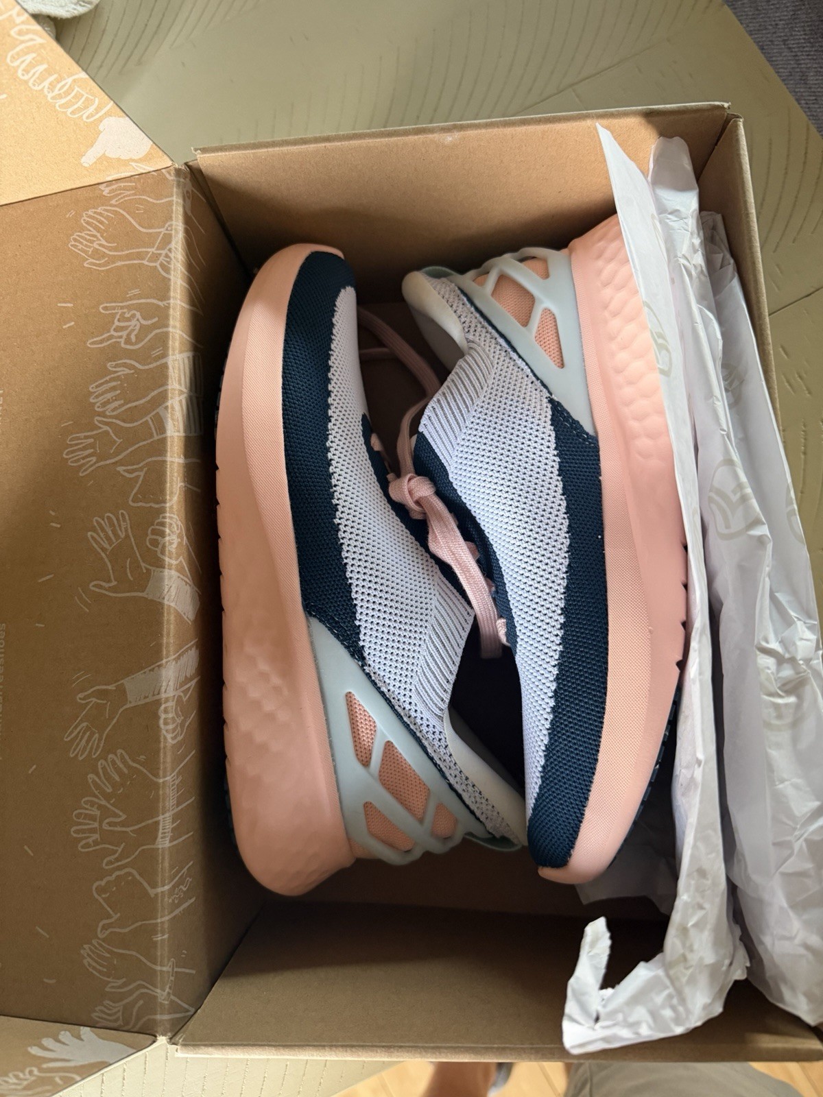 Kizik Athens Bahama Hands Free Knit Lace-Up Colorblock Low Top Sneakers