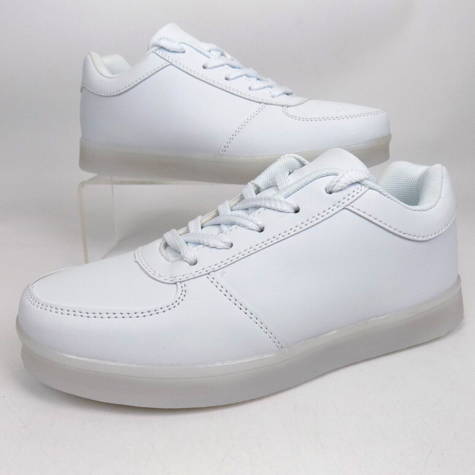 NEW! Sanyes USB Charging Light up LED Women Casual Sneakers Size 7.5 M, White