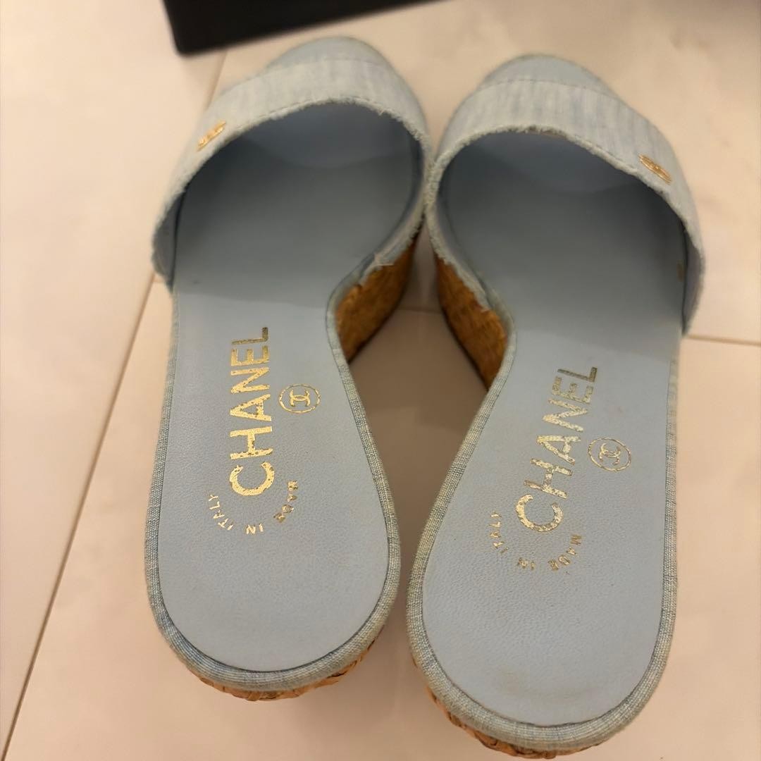 CHANEL Mules Size 22.5cm 8.9in Excellent Condition Fashion Footwear