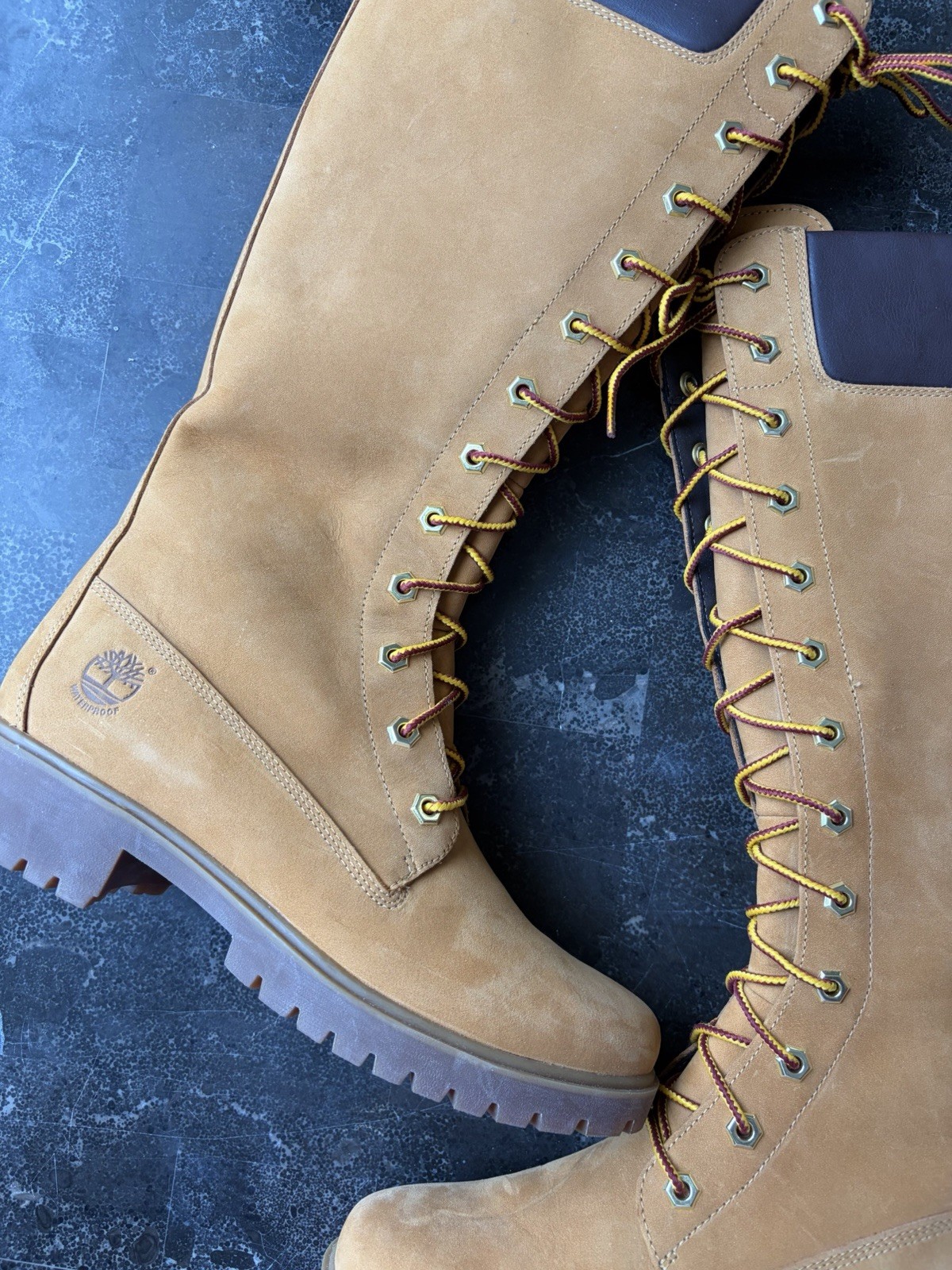 Timberland Women’s Premium 14-Inch Waterproof Tall Boots – Wheat (size 7)
