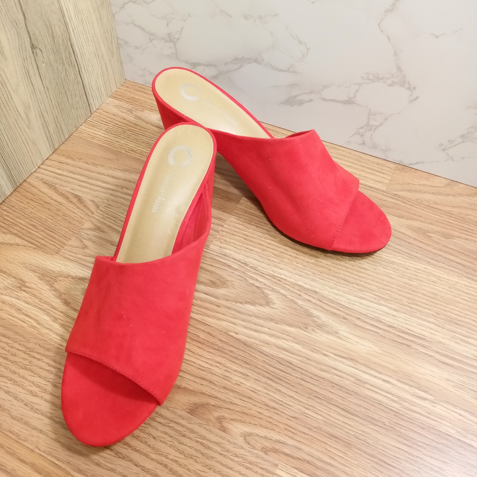 Journee Collection Women Sz 10 Allea Tru Comfort Foam D’Orsay Block Heel Sandals