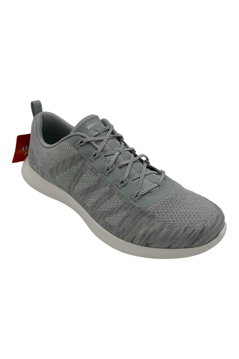 Skechers Vapor Foam Lite Washable Knit Bungee Sneakers Spark Gray