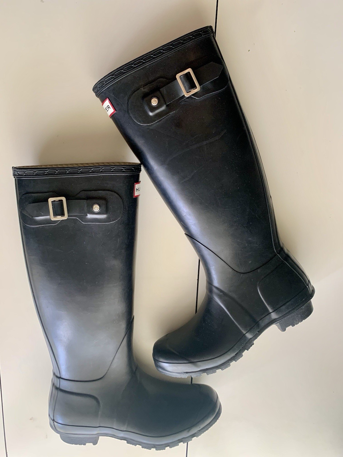 Hunter Original Tall Rubber Rain Boots Black Women’s US 6 M/7F Waterproof