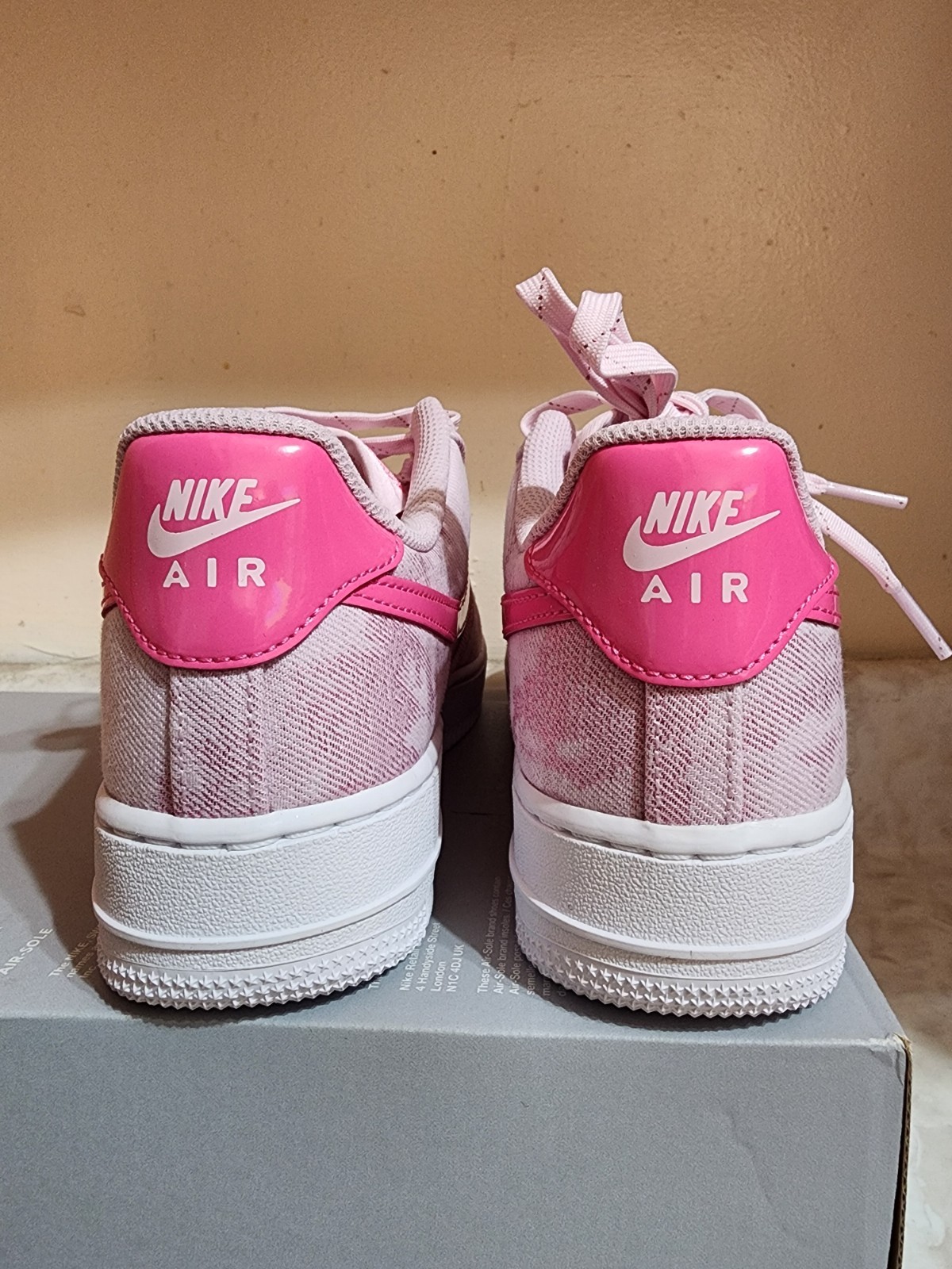 Women’s Size 7.5 Air Force 1 ’07 “Denim” IR1974-663 Pink Foam Pearl Pink White