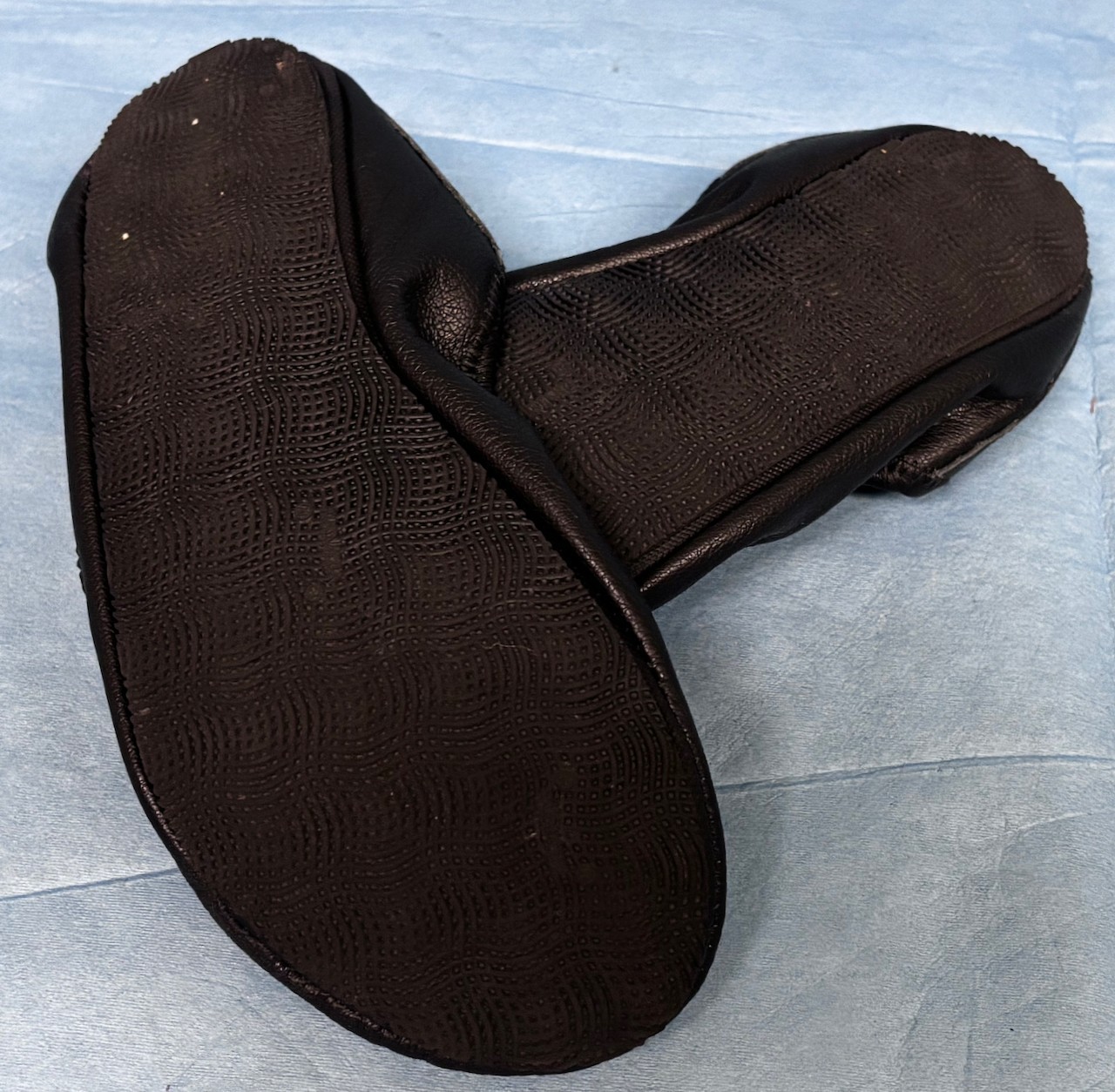 Softstar Black Leather Ballerina Flats – Hand made – Size 6