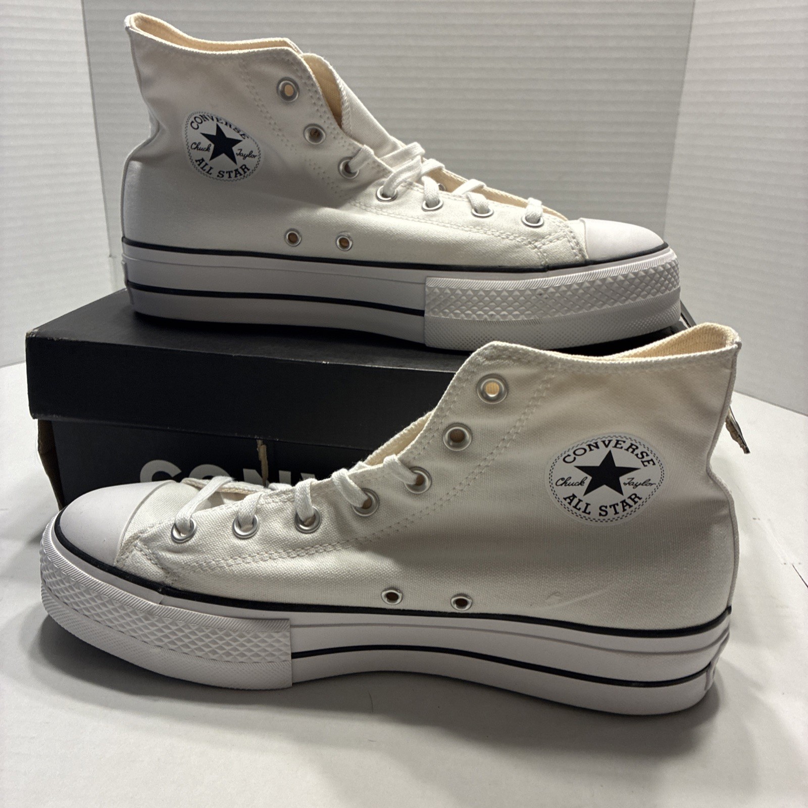 Converse Chuck Taylor All Start Lift Hi White/Black 560846C – US 11.5
