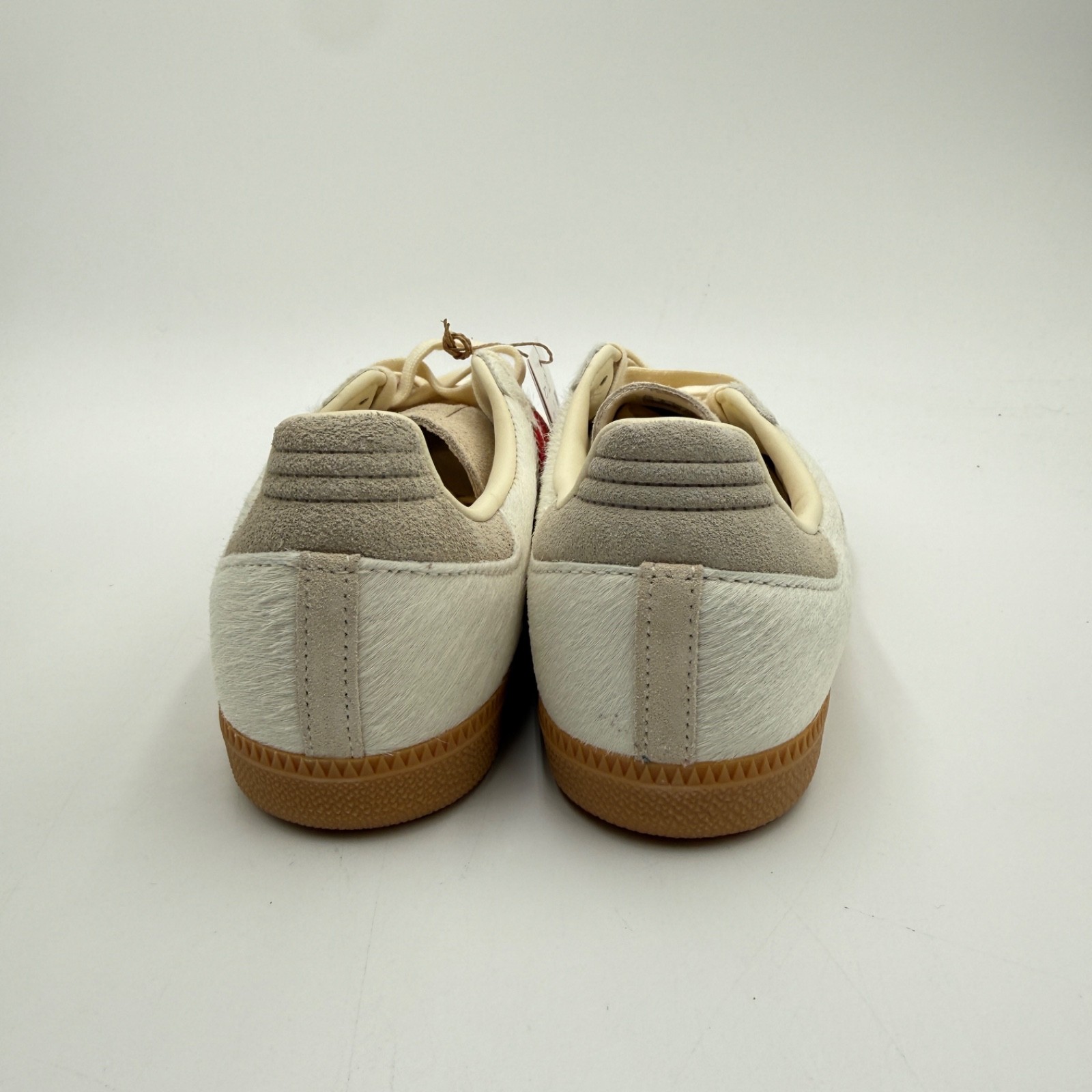 Adidas Women’s Size 10.5 Samba OG Pony Hair Pack – Wonder Beige Better Scarlet