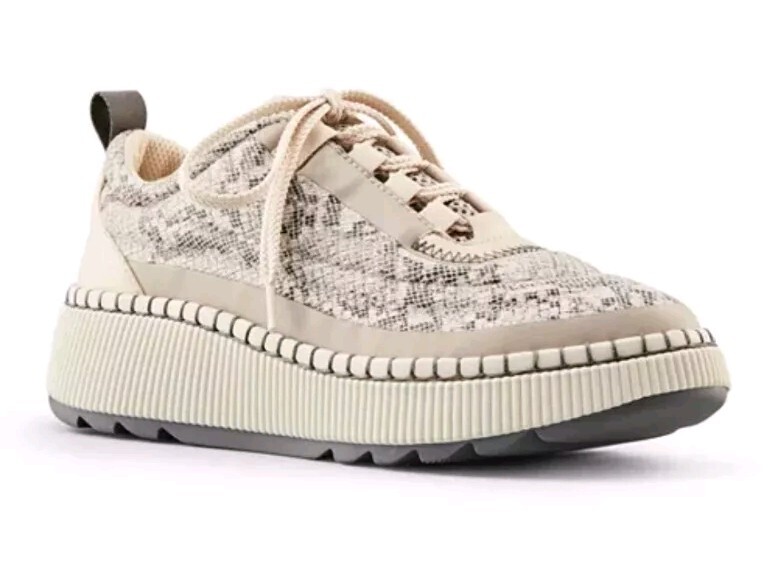 NEW Wmn’s (CHOOSE SZ) COUGAR Sayah Shoes Taupe Snake Print Platform Sneaker.